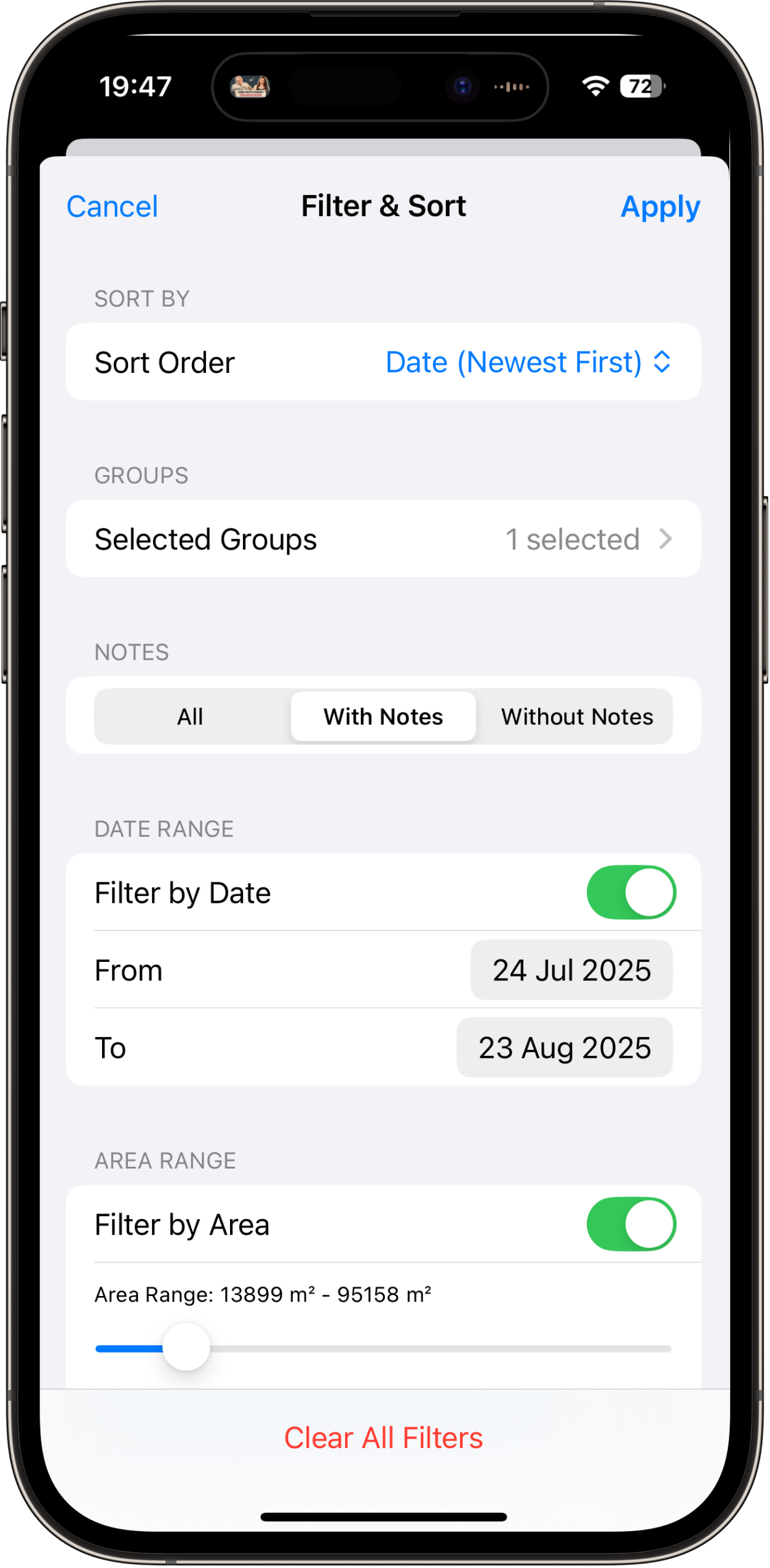 GPS accuracy comparison in different environments